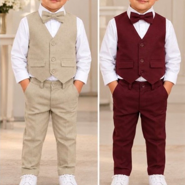 Conjunto pagem colete bordô marsala menino noivinho casamento festa evento formatura apresentação festividade