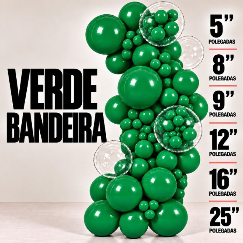 Balão Balões Bexiga de aniversário JOY verde bandeira Escolha o Tamanho (5” 8 9”12”16”25) profissional