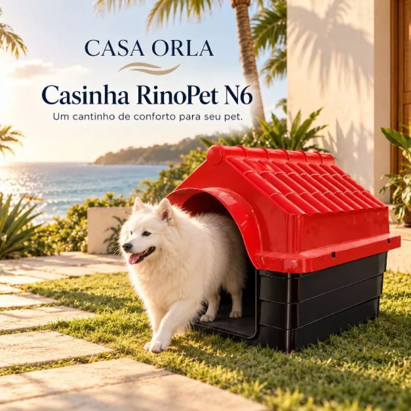 Casa Casinha Plastica De Cachorro Cães N6 Desmontável