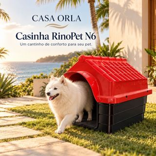 Casa Casinha Plastica De Cachorro Cães N6 Desmontável