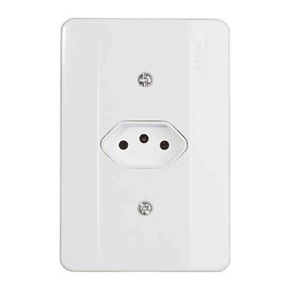 Tomada 3P 20A Horizontal NBR 14136 20A/250V - Linha Millenium - Mectronic