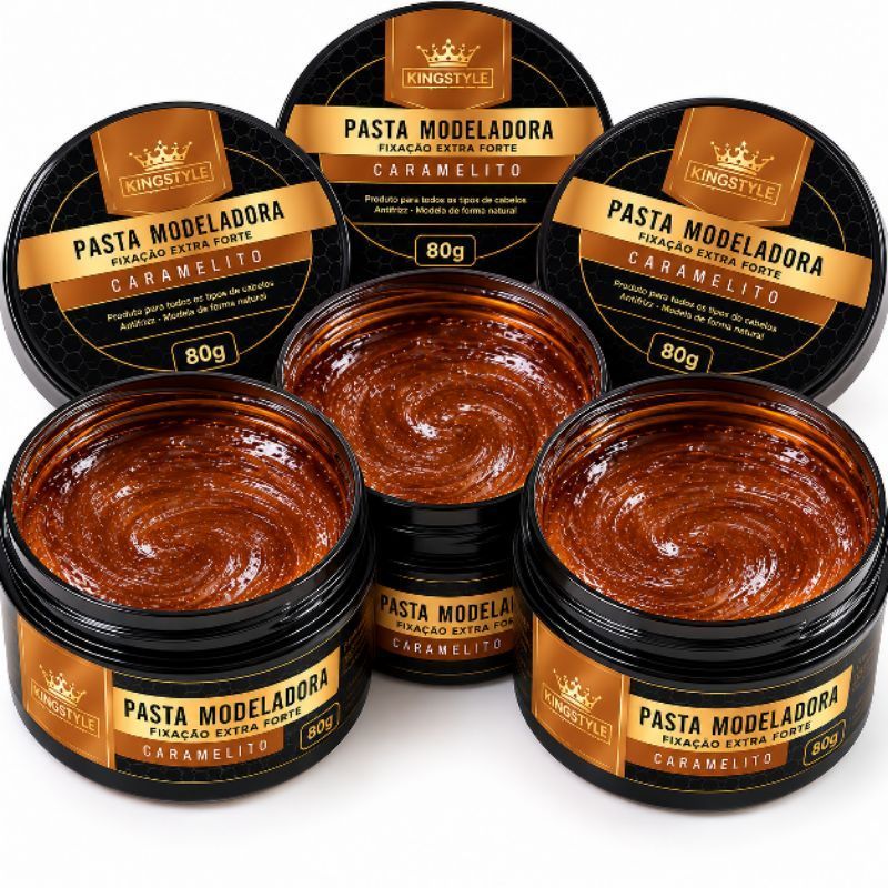 KIT COM 3 PASTA CARAMELITO MODELADORA 80G CLASSE  A FOX