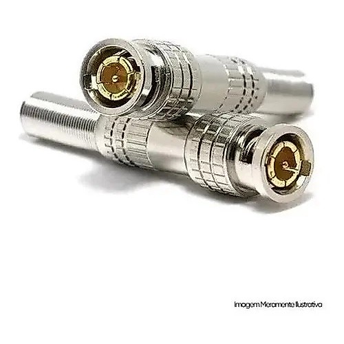 Conector Bnc Macho Parafuso Com Mola Para Camera