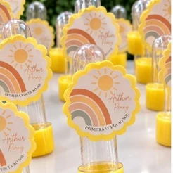 Kit Tubete Personalizado, Lembrancinha para Festa , Aniversários , Chá BB Primeira Volta ao Sol - FAZEMOS TODOS OS TEMAS