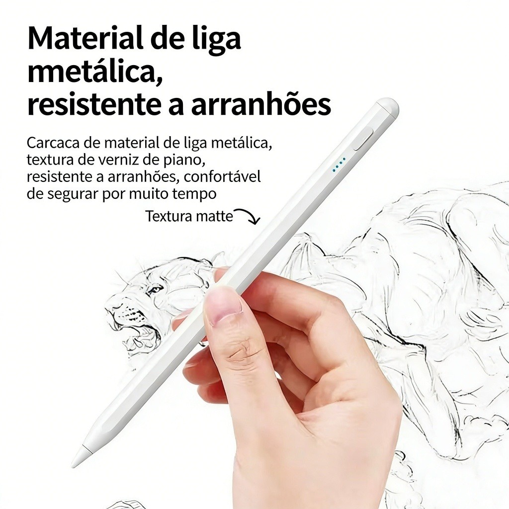 Caneta Stylus Universal - Ponta de Disco de Alta Sensibilidade para Tablets e Telefones Android/iOS