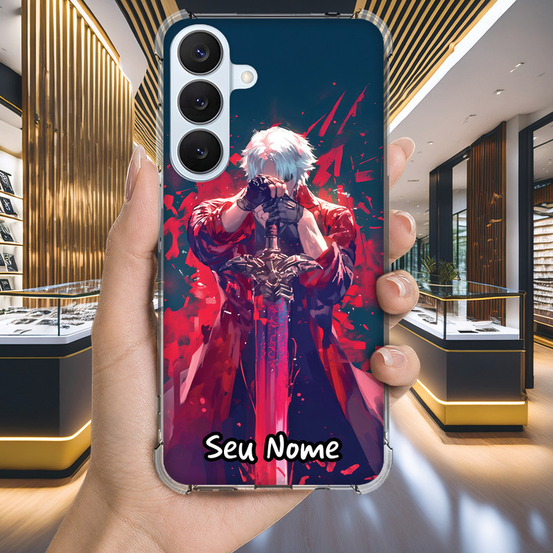 Capa Capinha GALAXY A24 A23 A22 A21S A21 A20S A20 A17 A16 A15 A14 Anti-impacto Personalizada gamer DEVIL MAY CRY (3543)