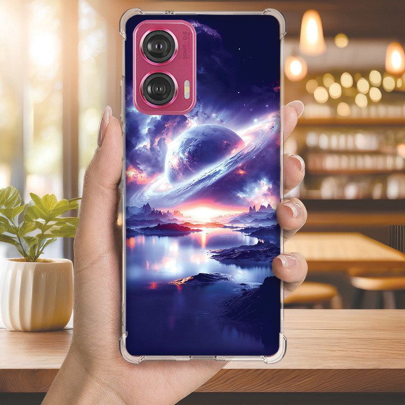 Capa Capinha MOTO G50 G42 G41 G35 G34 G32 G31 G24 G23 Anti-impacto Personalizada espaco SONHO (4110)