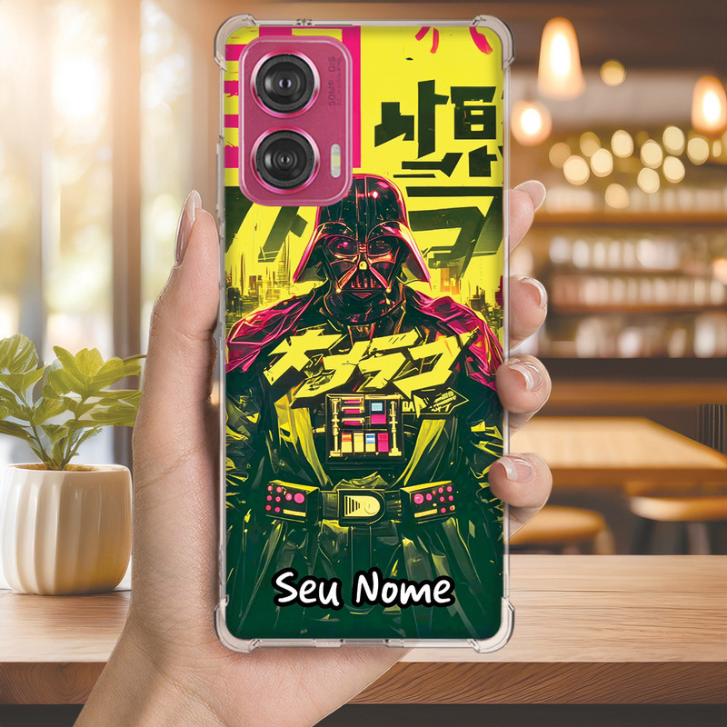 Capa Capinha MOTO EDGE G85 G84 G82 G75 G73 G71 Anti-impacto Personalizada geek darth VADER nome (3560)