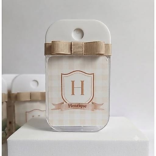 10 lembrancinhas personalizadas Álcool Gel 45 ml Maternidade - Nascimento - Chá revelação - Batizado
