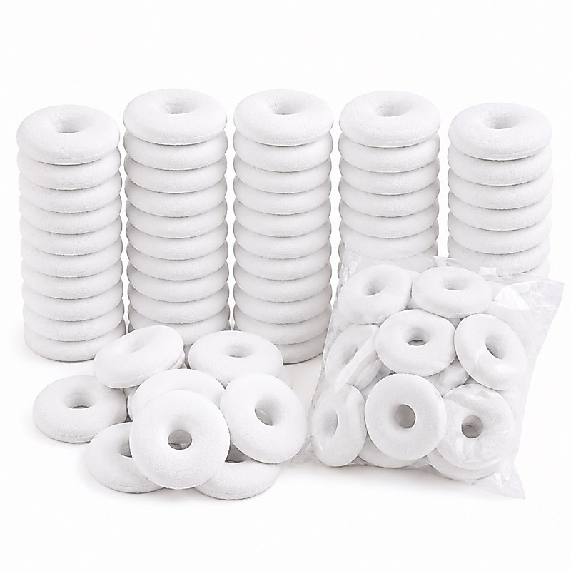Kit 50/100 Rosquinha Amamentação Maternidade Absorvente de Seios Protetor Mamilos