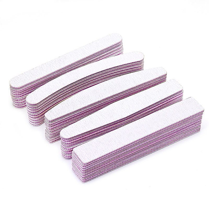 10 Lixa Unha 100/180 Fibra Lavável Acrigel Fibra Nail
