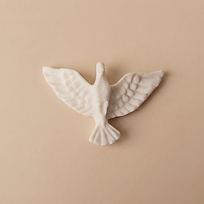 Mini Divino Resina Religioso Quadro Batizado Artesanato Lembrancinha Crisma Batizado Primeira Comunhão