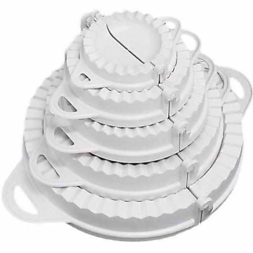 Conjunto Com 5 Formas Para Pastéis, Rissoles E Fogazzas Em Plástico - Super Fácil Para Fazer Em Casa
