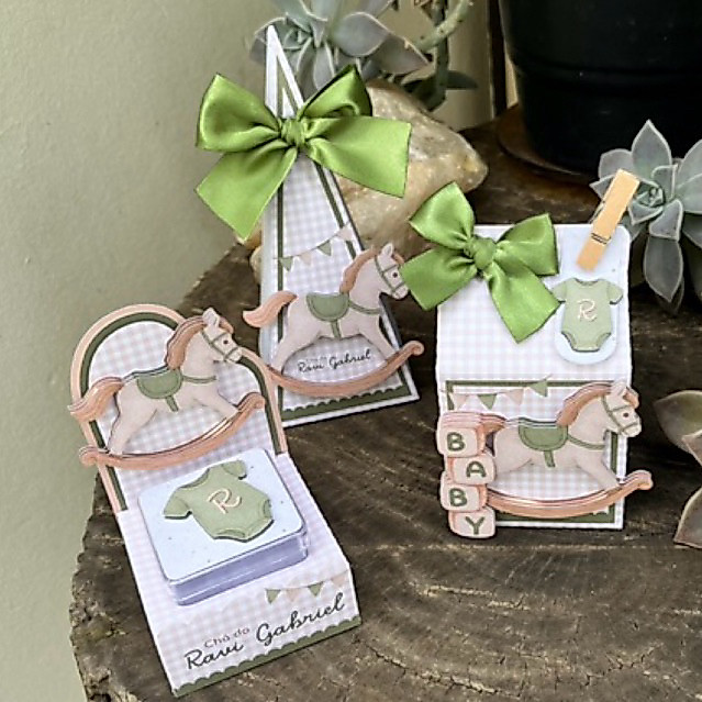 Kit Festa Cavalinho de Balanço Personalizados -  Lembrancinhas festas, chá de bebê, chá revelação e aniversários
