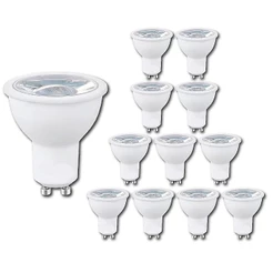 kit 12 Lampada Dicroica led 7w mr16 gu10 bivolt 3000k 4000k 6000k para spot