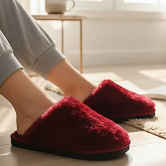 Chinelo Pantufa de Pelúcia Confortável, Chinelo de quentinho para quarto, Antiderrapante Unissex do 34 ao 44