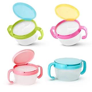 Tigela de Alimentação para Bebês com Alça Dupla, Copo para Lanches, Pote, Recipiente à Prova de Derramamento para Biscoi