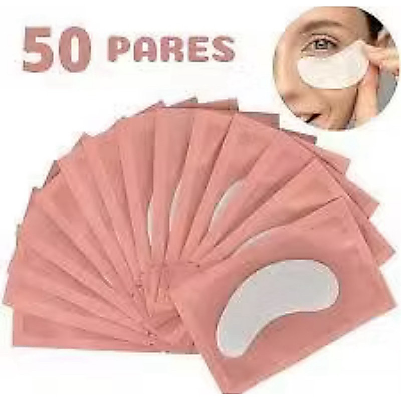 50 Pares Protetor Pálpebra Alogamento Cílios Patch pad Gel