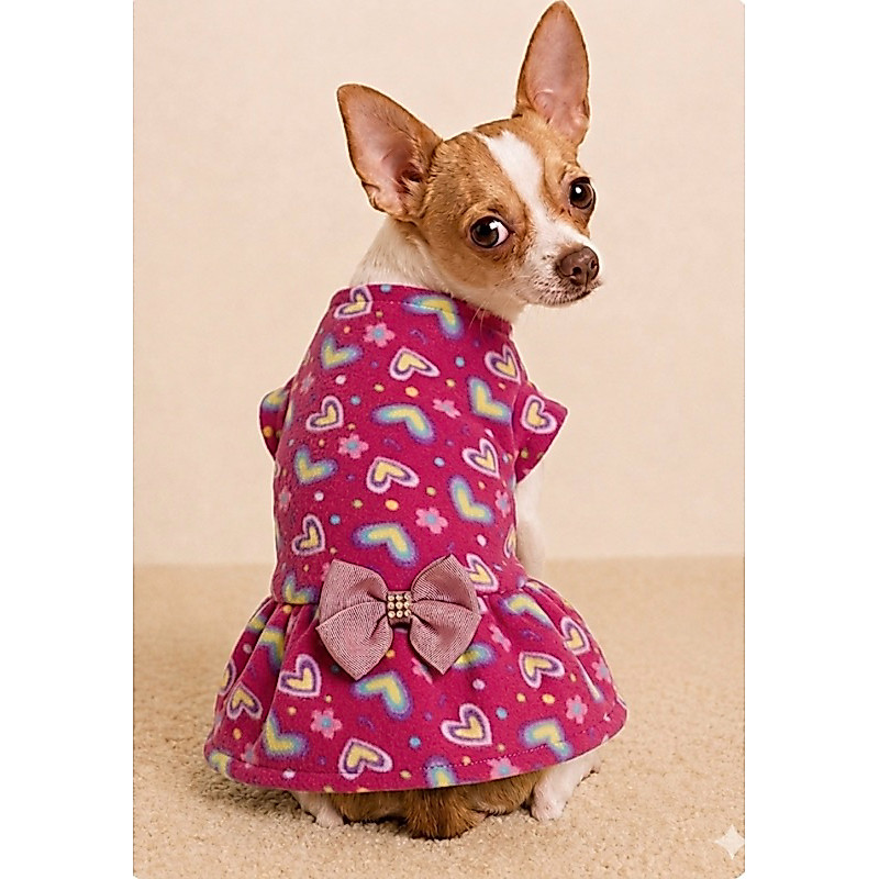 kit 2 roupa roupinha vestido inverno para cachorro e gato inverno diversas estampas para cachorro e gato