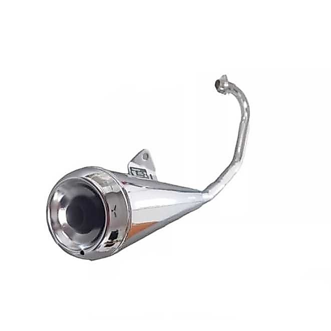 Escapamento Estralado Titan 160/fan 160/start 160 Ano 2016 a 2024 Mini Turuna Fortuna cromado — imagem 2 de 2