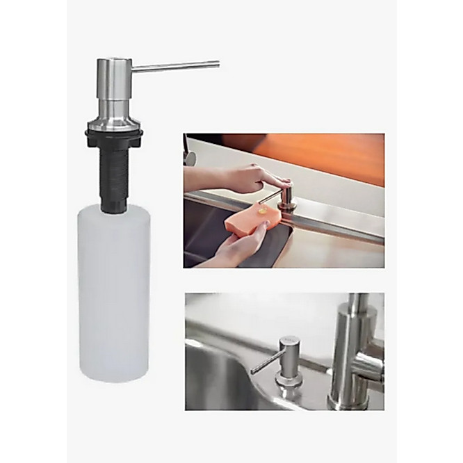 Dosador Dispenser Sabão Líquido Tramontina Inox Embutir Pia Cozinha Prático — imagem 2 de 2