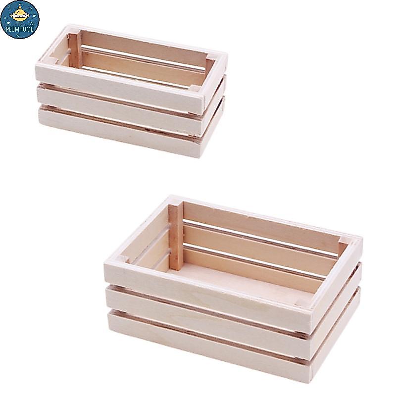 PLUMHOME 1 : 12 Casa De Bonecas Em Miniatura Cesta De Armazenamento Comida Bebida Vaso De Plantas Jardim Modelo Decoraçã