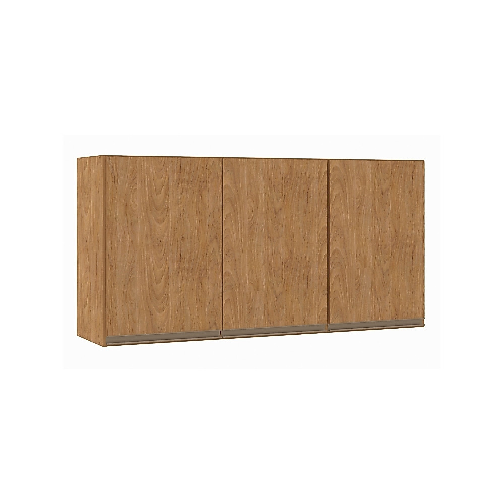 Armário Aéreo 3 Portas 120cm Cozinha Modulada Paris Menu Móveis Freijó