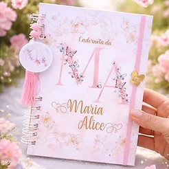 Caderneta de Vacinação Vacina Jardim das Borboletas Capa dura Brilho Holográfico Envio Rápido