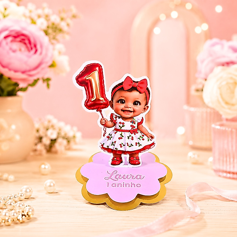 Aplique  Duplo 3D 5x5 Mascotinho IA personalizado para latinha caixinha acrílica Lembrancinha para festa