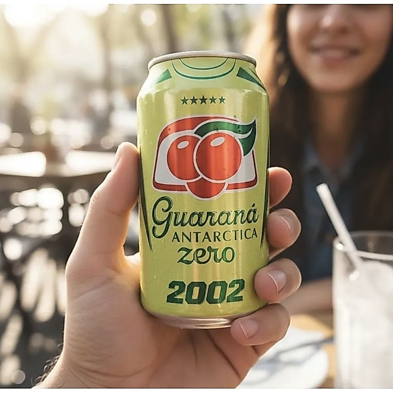 Lata Guaraná Antarctica Edição Limitada Copa do Mundo 2026 - Campeão 2002 - Lacrada
