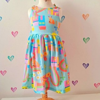 Vestido Infantil Menina Verão Colorido