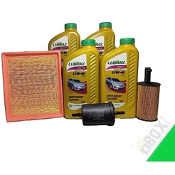 KIT TROCA DE ÓLEO 15W40 LUBRAX + FILTROS PEUGEOT 206 1.6