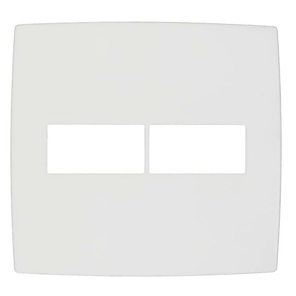 Espelho Placa 1+1 Posto Horizontal 4x4 Branca Pial Plus