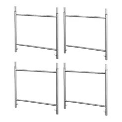 Kit Com 4 Módulo De 1,00 X 1,00m Para Andaime - Metalpama
