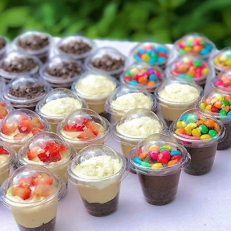 50~200 MINI COPO BOLHA PARA DOCE DE COLHER 25 ML OFF (CHOCO)