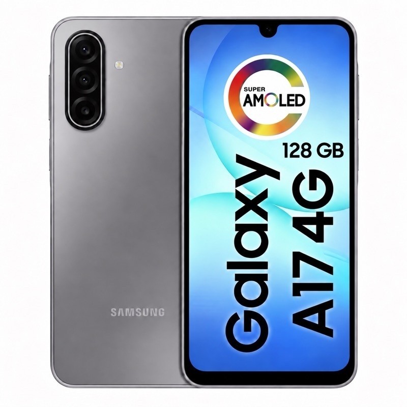 Smartphone Samsung Galaxy A17 4G 128GB Tela 6.7 Super AMOLED Câmera Tripla 50MP