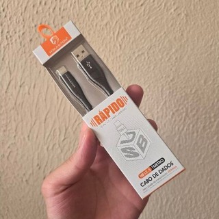 Cabo de Dados e Carregamento Rápido USB Tipo-C H'Maston HB12-3 – 1 Metro