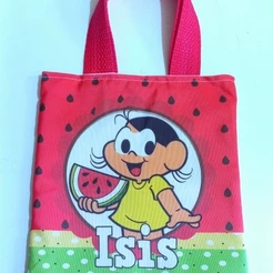 15 sacolinhas (ecobag) personalizadas 20x20 / festa infantil e eventos