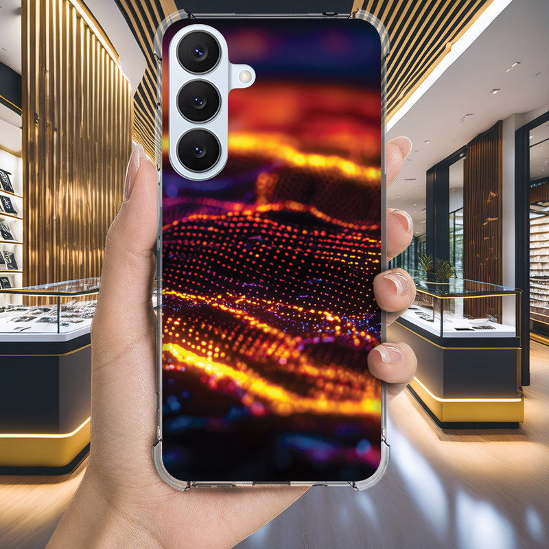 Capa Capinha GALAXY S20 ULTRA S10 PLUS S10E S9 S8 A73 A72 Anti-impacto Personalizada cyber HACKER neon (4247)
