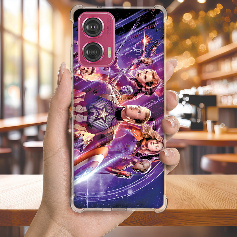 Capa Capinha MOTO G50 G42 G41 G35 G34 G32 G31 G24 G23 Anti-impacto Personalizada geek VINGADORES (4180)