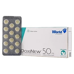 Doxinew 50 mg World Cães e Gatos Cartela c/ 14 Comp.