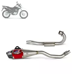 Escapamento Escape Moto Powercore 4 Pro Tork Nxr 160 Bros 2015 A 2019 / Xre 190 2016 2017 2018 2019