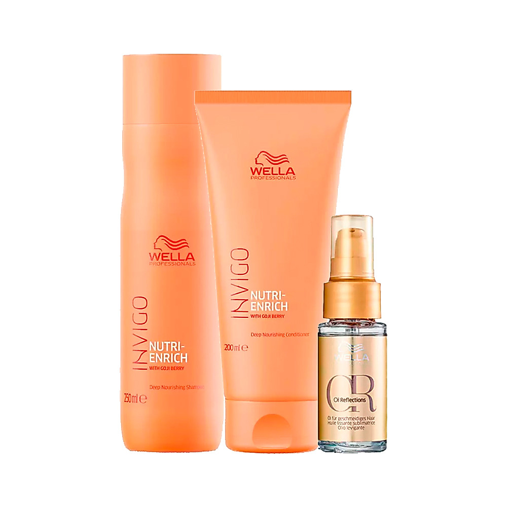 Kit Shampoo, Condicionador e Oil Reflections - Wella