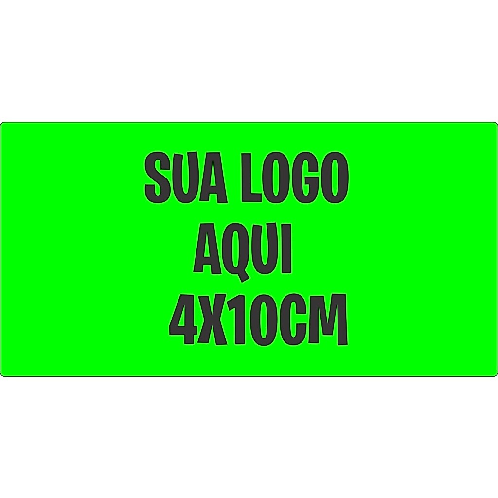 Adesivos Personalizados com sua logo - Retangular 4x10 cm