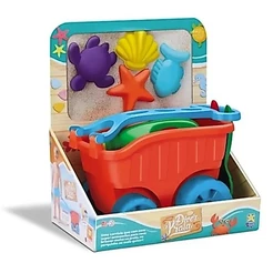 Brinquedo Carriola De Praia Com Acessórios Regador E Balde