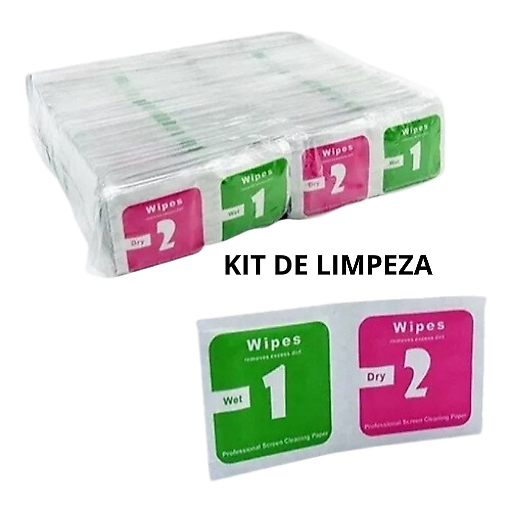 Kit Limpeza de Telas Para Aplicar Película e Limpeza em Celulares Smart Watch  Multimídia Tablet Relógio Câmeras