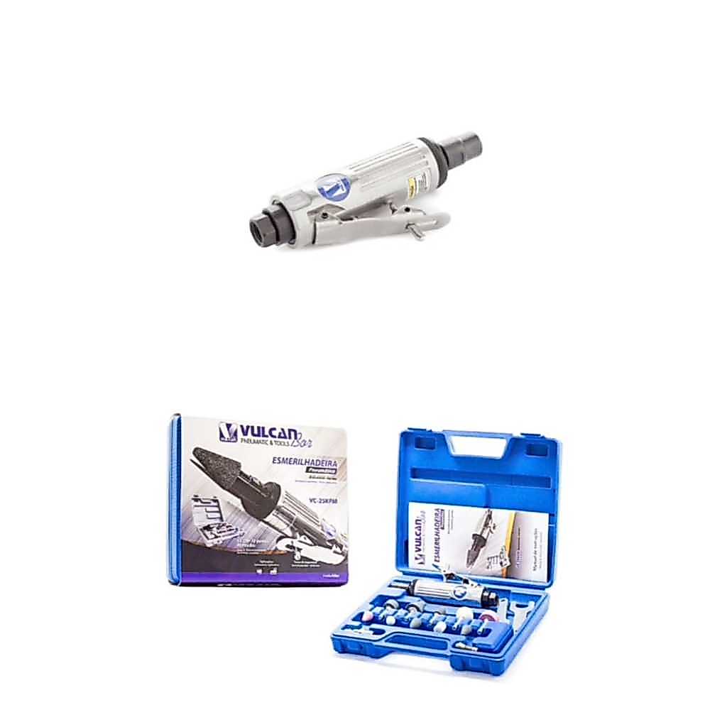 KIT ESMERILHADEIRA PNEUMATICA 25.000 RPM 10 PONTAS VULCAN BOR
