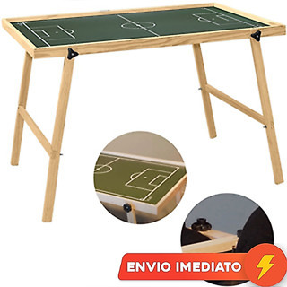 Campo De Futebol De Botão Souza Madeira Retrátil 100x70 Cm