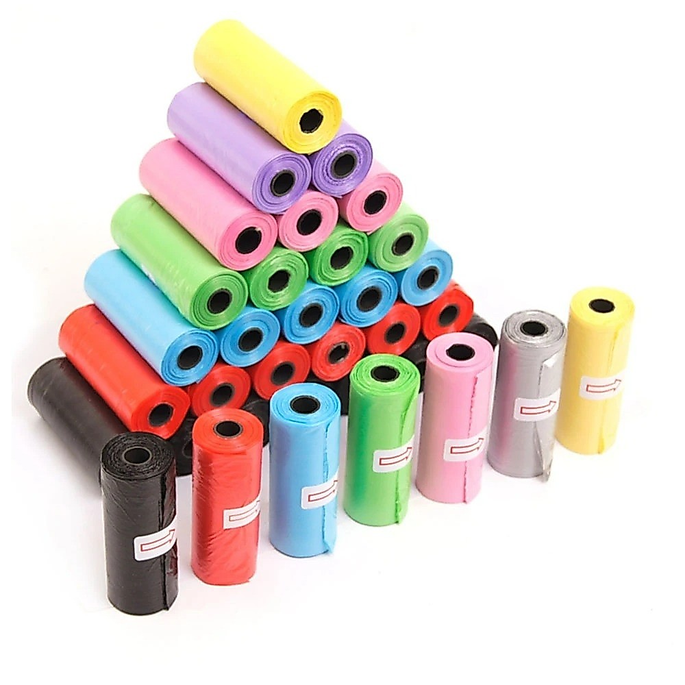 Kit 225 Refil Cata Coco Sacolas Saquinho Coletor Pet Biodegradável Prático Para Pet Saco Cata Caca