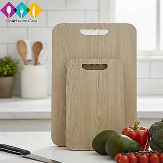 Cojunto Kit 2 Peças Tábua de Corte Carne e Legumes Retangular Resistente Cozinha 30x40cm …